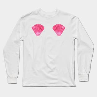 Pink Sea Shells Long Sleeve T-Shirt